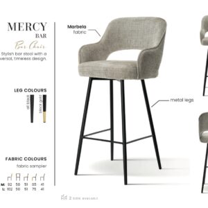 MERCY bárszék L | választható szövet / lábszín